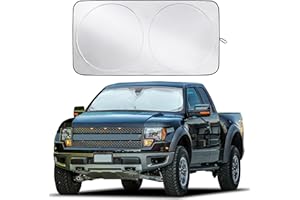 EcoNour Car Shade Front Windshield | Windshield Dash Protector for Maximum UV Rays and Sun Heat Protection | Sun Visor Car Interior Accessory for Cooler Interior | X-Large (69 x 35 inches)