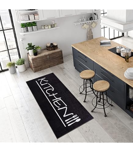 Pasha Home Keukentapijt/keukenloper, wasbaar op 30 °C, antislip