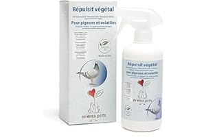 M' MA PETS Mama Pets Natural Repellent Répulsif pour Pigeons, Oiseaux et volatiles, pour l'extérieur, 500ml