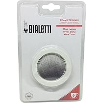 Kit Ricambi Per Caffettiera Moka - 3 Guarnizioni In Lattice + Filtro In Acciaio (3 Tazze) - Foto 2