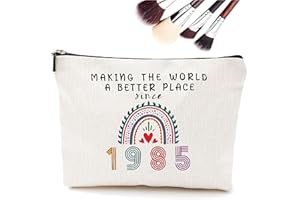 Gekamoyue Regalo Donna Compleanno, Borsa Trucco da Viaggio, Personalizzato Pochette Trucchi per Figlia Nipote Amici, Regalo Donna Compleanno