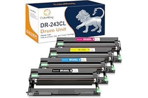 ColorKing Unidades de tambor compatibles con Brother MFC-L3700Series DCP-L3500Series MFC-L3770CW MFC-L3750CDW DCP-L3510CDW DCP-L3550CDW DR243 DR243CL DR 243CL DR-243CL (negro, cian, magenta, amarillo)