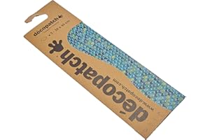 Décopatch C729O - Une pochette de 3 feuilles de papier imprimé 30x40 cm, Ecailles bleues