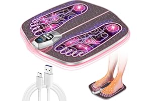 ‎IUHFSIFS IUHFSIFS Fußmassagegerät 【Fortschrittliche EMS - Technologie】【Tiefenmuskelaktivierung - Schnelle Erholung】EMS Fussmassagegerät Mit 8 Massageprogramme 32 Intensitätsstufen, Foot Massager