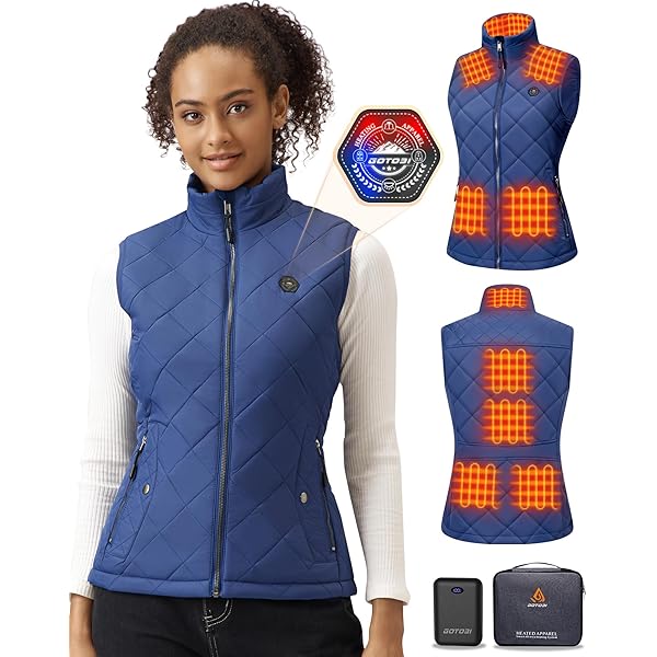 GOTOBI Heizweste Herren Mit Powerbank - 9 Heizzonen Für Outdoor