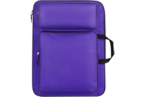 HAOZAIKEJI A3 Sac de Transport pour Planche à Dessin Étanche Sacoche à Peinture Art Portfolio Case Sac de Rangement Croquis Fichier Palette Pinceaux Enfants Artiste Portable Sac à Dos de Dessin