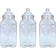 Britten & James Set of 3 Empty Large Victorian Plastic Sweet and Food Storage Jar with Screw Top Lid 4430ml