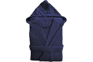 BOSKIMO Peignoir de bain unisexe à capuche 100 % coton OEKO-TEX - Peignoir pour homme et femme - Bouclette américaine 420 g/m² - Doux et très absorbant