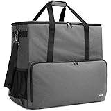 Curmio Borsa da trasporto per custodia da tavolo per computer desktop, tastiera, cavo e mouse, borsa a tracolla da viaggio pe