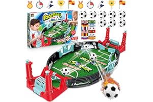 NLMWTI Jeu de Baby Foot Enfant Adulte avec 8 Mini-Football, Jouet De Table De Football pour Deux Garcon 4 5 6 7 Ans - Jeu Football en Famille Cadeau de Fête Pâques Anniversaire