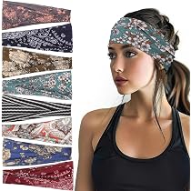 6er-Set Breite Geknotete Haarbänder - Boho-Design In 6 Farben Für Sport & Alltag