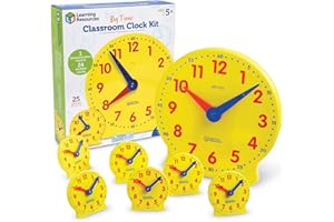 Learning Resources - LER2102 - Kit d'Horloges Big Time pour la Classe