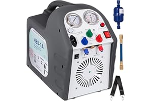 Frantools Machine de récupération de réfrigérant R410A RG6 de HVAC de récupération 220-240V Station de Récupération Portable pour le réfrigérant liquide et de vapeur