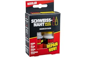 HG POWER GLUE Die Schweißnaht aus der Flasche 2k Sekundenkleber extra stark Starker Profi Reparatur Kleber Industriekleber für Kunststoff Gummi Stein Keramik (1x20g + 1x40g)