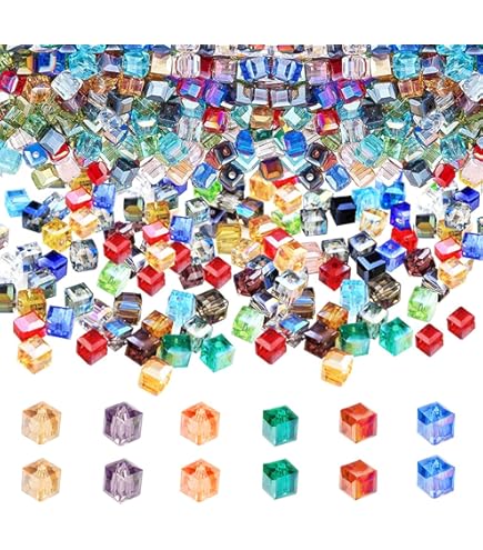 SUNNYCLUE 1 Boîte 52 Pièces 4 Couleurs Réglables Base De Bague Anneaux