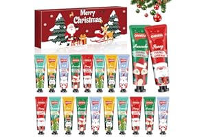KERCAMKEL Set di 20 Crema Mani Natalizie, Set Regalo da Donna e Piedi Molto Secchi e Screpolati - per il Piede, per l'inverno, Profumo, per il Giorno, Crema Idratante per il Corpo