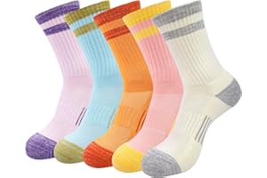 Chalier Finery Womens Trainer Socks, Ladies Walking Athletic Breathable Cushioned thermal Socks, Outdoor Walking Anti Blister Sports Support Sock for Women