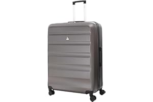 Aerolite Large Lightweight ABS Hard Shell Travel Hold Check in Luggage Spinner Suitcase with 4 Wheels, 29"