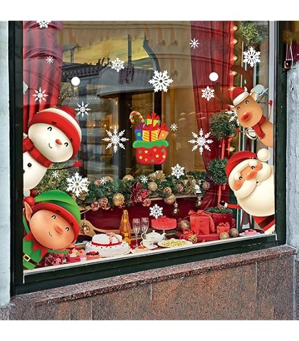 Fensterbilder Weihnachten Selbstklebend, 156 Stück Produktbild-Vorschau 6