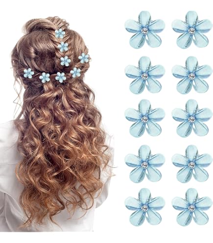Fascia Per Capelli Con Fiori E Fermagli Margherita | Set 11 Pezzi Per Bambine E Donne