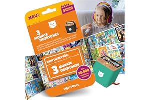 tigermedia-3-Monate Zugang Eiskönigin, Peter Pan, Die DREI, Peppa Pig, Paw Patrol, La Regina di Ghiaccio, Tarzan 3 Mesi di Accesso tigertones, Multicolore, Ticket 3 Monate, 4212