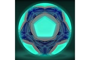 Herenear Ballon de Football en Fluorescence, Ballon de Football Lumineux, Officielle Taille 5, Ballon De Foot pour Enfants et Jeunes et Adulte Ballon de Match de Football