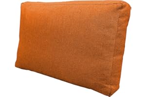 ‎CHILLY PILLEY chilly pilley Palettenkissen Waschbar Gartenkissen für EU Paletten Palettenpolster Bezug abnembar mit Reißverschluss viele Farben und Größen (Rückenlehne 60x40x12 orange)
