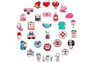 Lassuzie Bijoux de Chaussures, Charmes de Chaussures Dessin Animé en PVC Shoe Charms for Croc Shoes Breloque pour Crocs Chaussures, Cadeau de Fête d'anniversaire