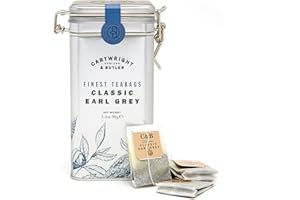 Cartwright & Butler | Earl Grey Tea Bags In Caddy - Birthday Treats, Thank You Gift, Thinking of You