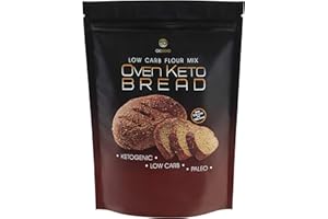 SHOPPINGDAY Oven Keto Bread Mix Farina Preparato per Pane Chetogenico Low Carb Proteico 200 g con Poche Calorie Impasto per Pane Dieta Chetogenica Paleo Atkins Diet (1 PACK)