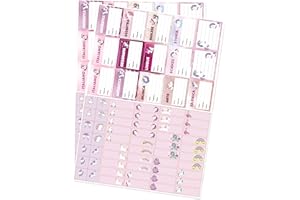 NAÏZAYA Etichette Adesive Materie Per Scuola -138 Etichette unicorno diverse dimensioni - Etichetta Personalizzabile Nome Materie - Adesivi Quaderni Libri Personalizzate