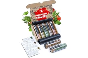 ‎TIMBER TASTE TIMBER TASTE® 5 Italienische Gewürze Geschenkset | Italienische Kräuter für Pasta & Pizza | Weihnachtsgeschenke für Frauen, Männer, Großeltern | Geschenk beste Freundin & bester Freund