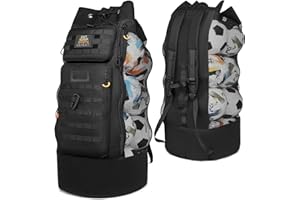 ‎BLESMALLER BlesMaller Fußball Ballsack extra große Balltasche für 13 Bälle Netztasche Herren Sport Rucksack für Volleyball Basketball