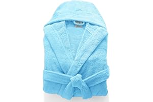 JASMIN ELINOR MENS LADIES UNISEX EGYPTIAN COTTON 500 GSM TERRY TOWELLING SHAWL COLLAR HOODED BATHROBE