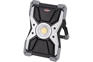 Brennenstuhl Lampa robocza LED RUFUS / Reflektor Roboczy LED do warsztatu (Reflektor Budowlany LED z funkcją powerbank, z kablem do ładowania, 3000lm, IP65)