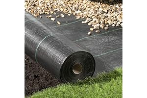 PRO-TEC GARDEN PRODUCTS Pro-Tec 4m x 10m Heavy Duty 100g Weed Control Membrane Ground Cover Landscape Fabric
