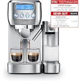 CASO Espresso Gourmet Latte &ndash; Test sonucu &ccedil;ok iyi, entegre s&uuml;t kabına sahip s&uuml;zge&ccedil; makinesi, 20 bar ULKA pompa, fincan ısı pl