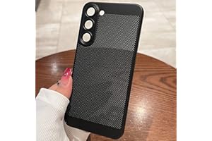 TIVENFEZK Nadoli Wärmeableitung Hohl Handyhülle für Samsung Galaxy S22 Plus,Hart PC Material Atmungsaktive Löcher Slim Schutzhülle Dünn Cover Mit Vollabdeckung Objektiv