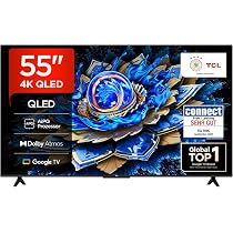 TCL 55T69C 55 Inch QLED, Direct LED TV, 4K HDR TV, Smart Google TV