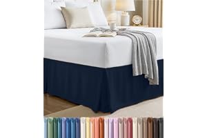 Utopia Bedding Full sängkappa – mjuk fyrdubbel veckad volang – lätt passform med 40 cm skräddarsydd droppe – hotellkvalitet, krympnings- och blekningsbeständig (full