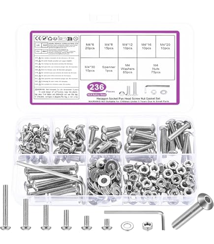 420 stuks Compressieveren Kit, 24 grootte, 4 lengte 10mm