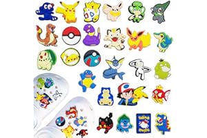 Oirigaga Schuh Charms für Clogs, DIY Schuhanstecker Schuhanhänger, Cartoon Anime Schuh Pins Stecker Aufstecker Anstecker Set, Abnehmbare PVC Shoe Dekoration Zubehör für Kinder Jugendliche Erwachsene