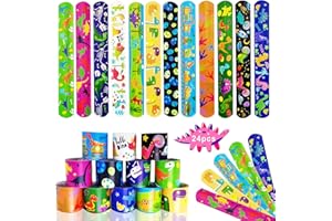 Acuiwer Slap Bracelet 24/30/50 pcs Slap Bracelet à Claquer Animaux/Dinosaures/Licorne/Sirène/Constellation/Hawaii/Halloween Slap Bandes pour Enfants Parti Favors Filles Garçons