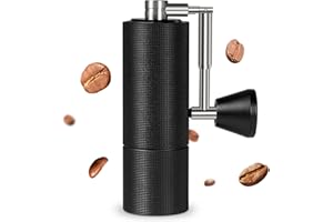TIMEMORE Chestnut C3 PRO Moulin à Café Manuel avec Poignée Pliable, Bavure conique en Acier Inoxydable, Réglage Interne Ajustable, Moulin à Café Manuel pour Espresso Café à Filtre - Noir