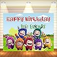 Party Baazaar Oddbods Theme Backdrop | Backdrop for Birthday Decoration | Happy Birthday Banner for Kids (Pack of 1, Multicolor, Size: 5x4 Feet)