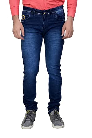 Stetchable Straight fit Blue Jeans 