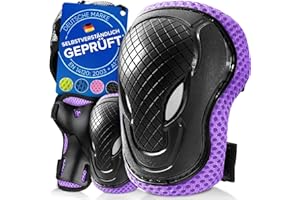 ‎LIEBKERN Liebkern Knieschoner Kinder - Ab 2 Jahre - Sicherheitsgeprüft und Komfortabel - Robuste Inliner Schoner - Protektoren Set Kinder - Knie und Ellenbogenschützer Kinder