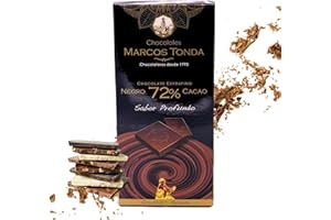 Chocolates Marcos Tonda – Chocolate Negro 72% | Chocolate Negro Goumet | Chocolates Originales Para Regalar | Desde 1793