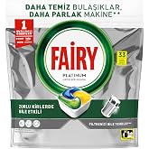 Fairy Platinum Dishwasher Detergent Capsule 33 Wash Lemon Scented