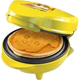 Paw Patrol Mini Waffle Iron with Special Plate "Rubble", Waffle Size: &Oslash; 10 cm, Ideal Size for Children, Birthday or as a Gift
